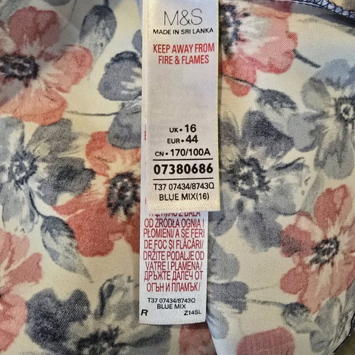 Marks & Spencer women's kimono like new, multicolor, size XXL