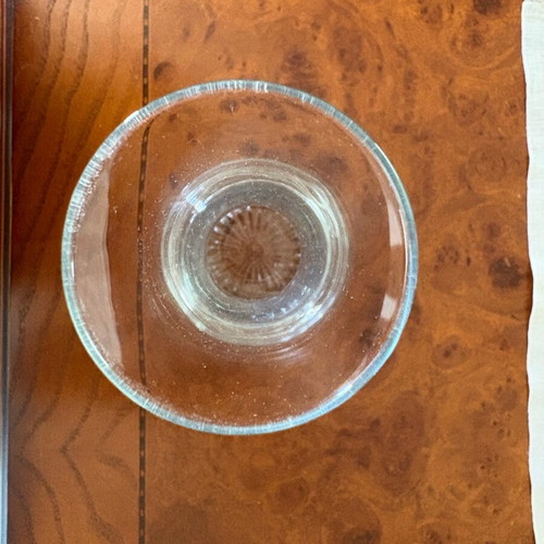 Glass vase like new, small 21 cm diameter
