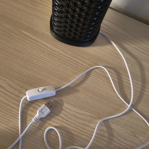 Kumiko LED lamp 18cm like new, Japanese design ambient light 3d printed
