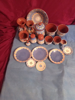 Ceramic vessels new, handmade and hand-painted