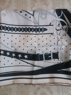 Αυθεντικό μαντήλι Hermès Carré 140 Double Face Bandana σαν καινούριο