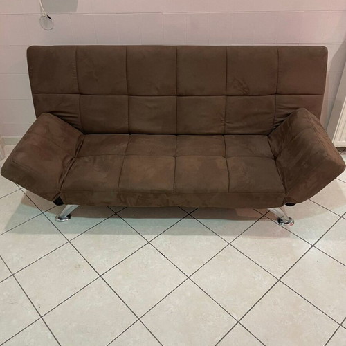 Sofa bed brown like new