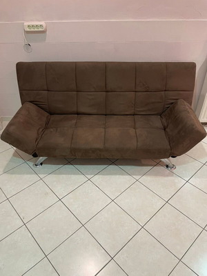 Sofa bed brown like new