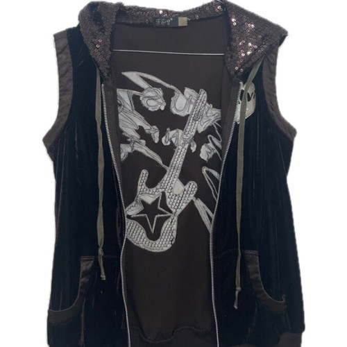Y2K vest S brown like new