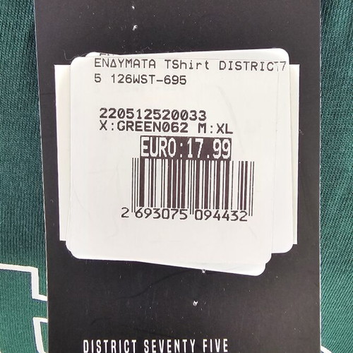 District75 Green Women's Sleeveless Crop Top XL New