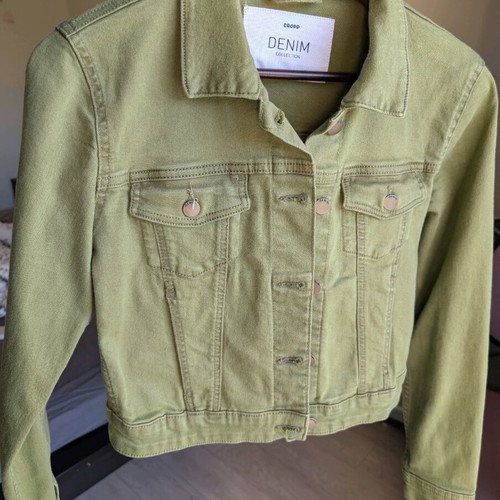 Jeans jacket like new, green, size S