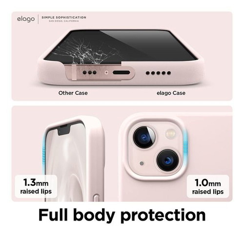 Elago silicone case for iPhone 13 6.1 inch, pink