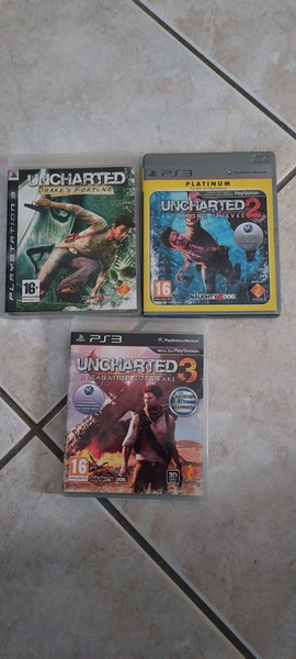 UNCHARTED 1, UNCHARTED 2 PLATINUM, UNCHARTED 3 PS3