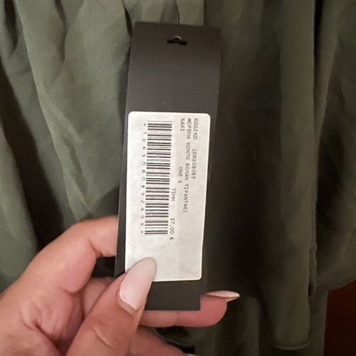 Short olive dress new