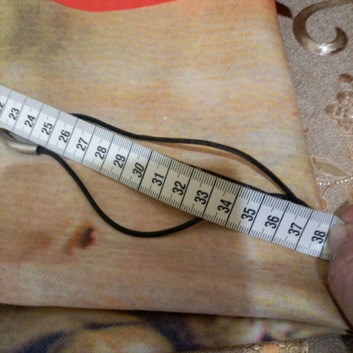 Old steel necklace with leather used
