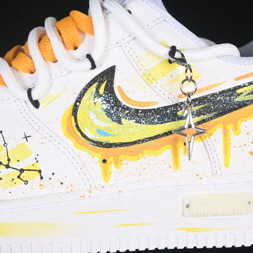 Nike Air Force 1 '07 Low Taurus handmade graffiti sneakers new
