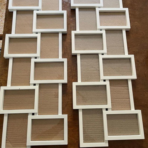 Photo frames set of 2 like new, each with 12 photo slots