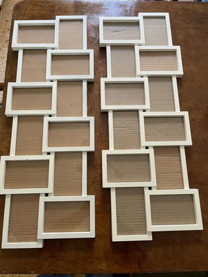 Photo frames set of 2 like new, each with 12 photo slots