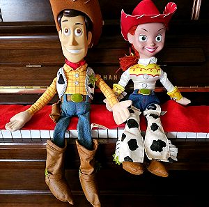 Toy Story, Γούντι και Τζέση, κούκλες γνήσιες συλλεκτικές Disneyland.