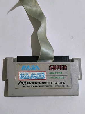 NASA Super game adaptor used, Famiclone converter for NES