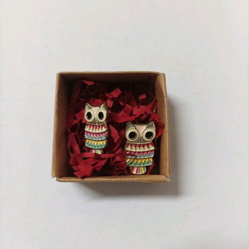 Earrings owl design like new