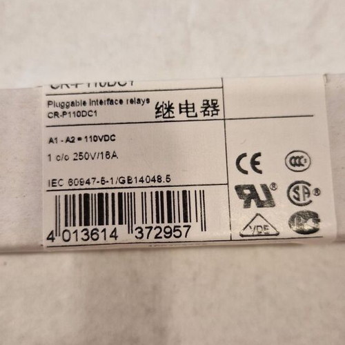 ABB CR-P110DC1 Interface Relays New Old Stock Pack of 10