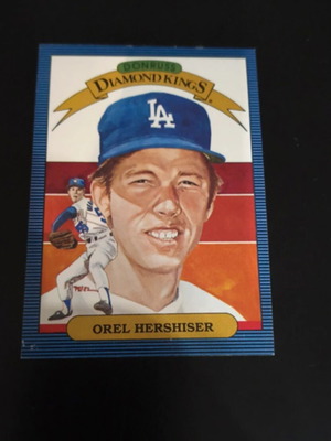 1985 Donruss Diamond Kings #18 Baseball Card Oral Hershiser Los Angeles Dodgers like new