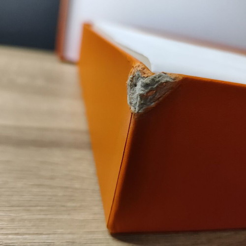 Hermes gift box used 38.5 x 30 x 6 cm