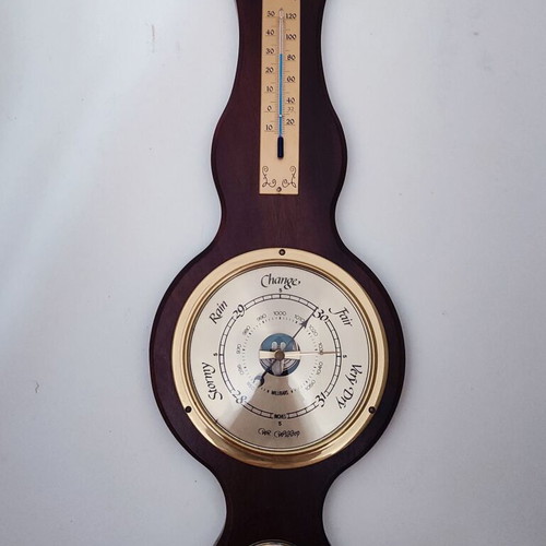 Analog Weather Station with Thermometer, Barometer, Hygrometer, Like New
