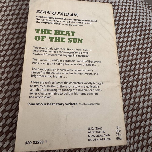 The Heat of the Sun book by Sean O'Faolain