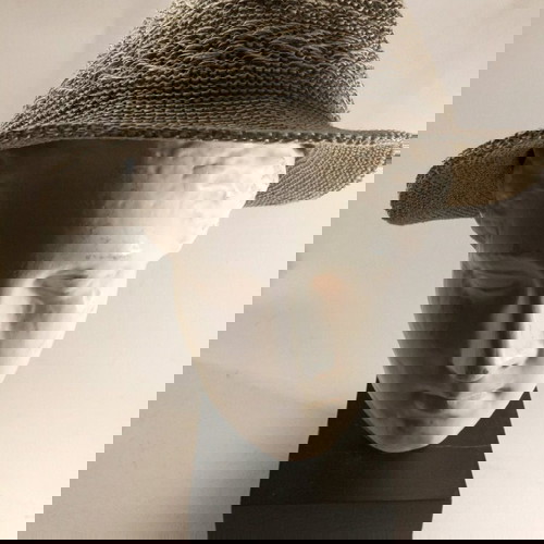 Καπέλο διάτρητο δροσερό γκρί 56 εκ, σαν καινούργιο, αχρησιμοποίητο