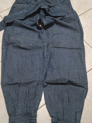 Stradivarius jeans with elastic cuffs, size M 38 10, blue