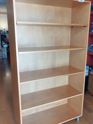 Mobile shelf unit with 5 positions like new, set of 3