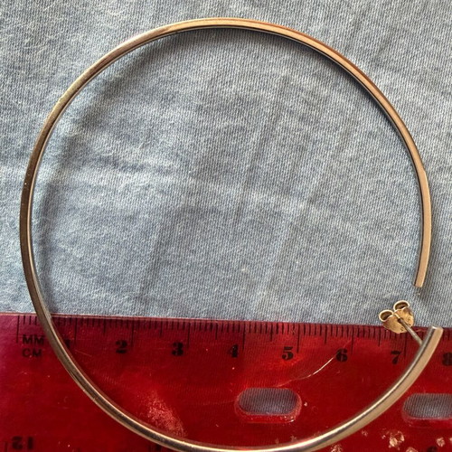 Silver hoop earrings like new