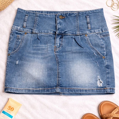 Pull & Bear Basic Denim skirt like new, size M, blue