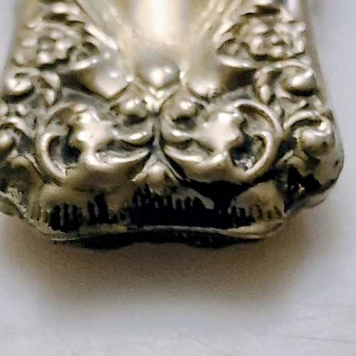 Αντίκα θήκη για σπίρτα Art Nouveau από ασήμι Sterling μεταχειρισμένη