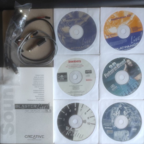 Creative Sound Blaster Live! Platinum 5.1 sound card, full retro package