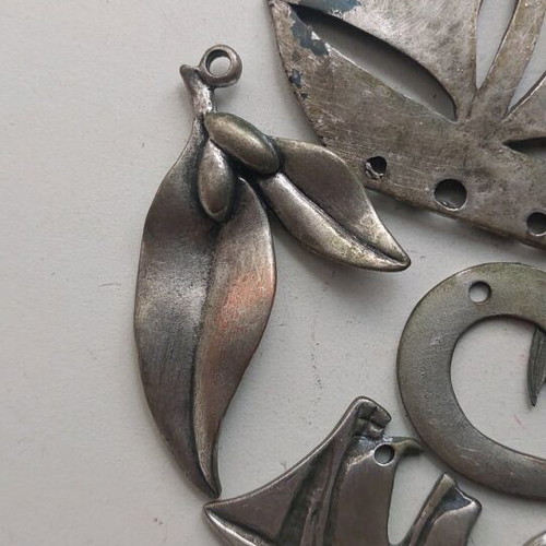 Handmade metal elements like new for DIY and crafts