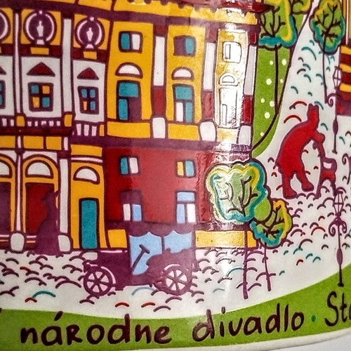 Collectible mug with Bratislava view like new