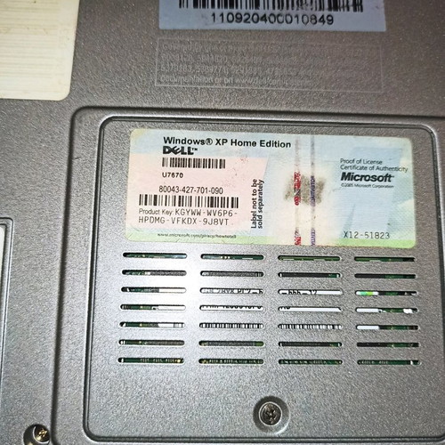 Dell laptop used with 14" screen, AMD FX processor, 4GB RAM