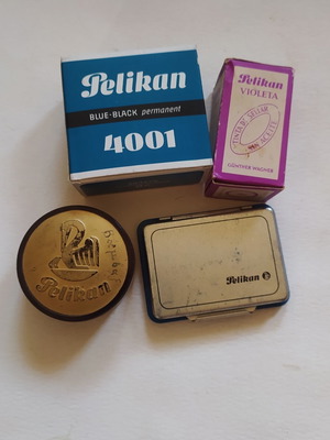 Pelikan vintage κουτί βακελίτη για μελάνι/κορδέλα γραφομηχανής 1930-50s