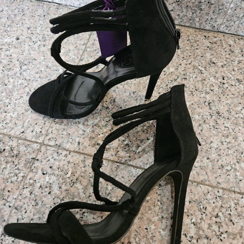 Lascana sandals new, black, high heel, size 39