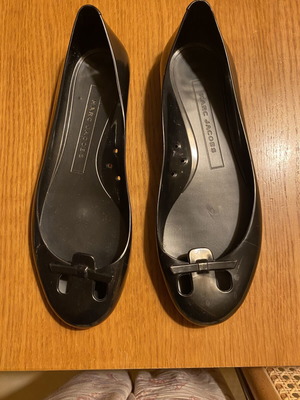 Marc Jacobs Jelly Mouse Flats size 38, black, like new