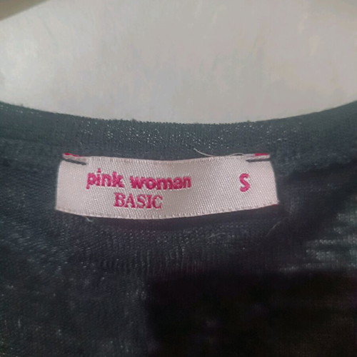 Black short-sleeve Pink Woman t-shirt like new, size S-M