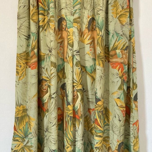 Vintage zip culottes used, colorful, sizes L and XL