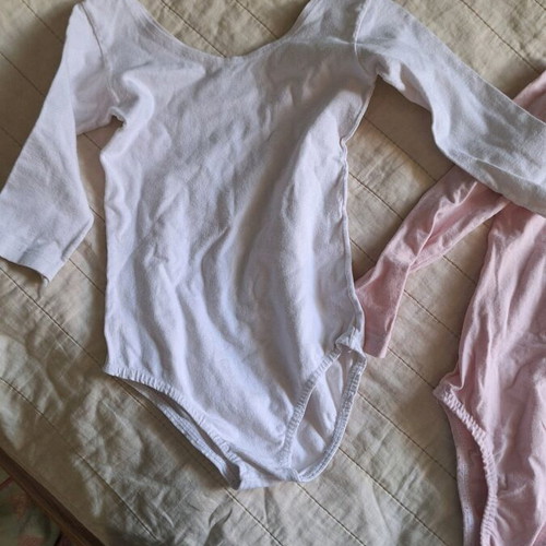 Gymnastics leotards used, 2 pieces for ages 4-6, cotton