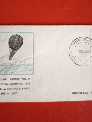 Mexico 1962 FDC hot air balloon first day cover like new