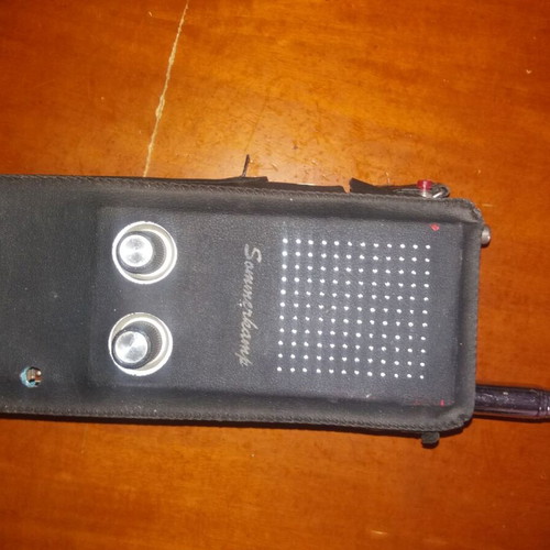 Sommerkamp walkie talkie used, 2 pieces with leather cases