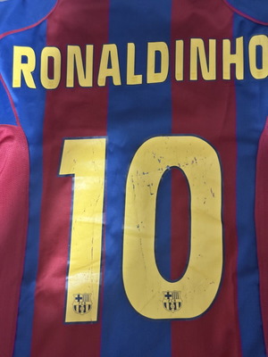 Barcelona FC Ronaldinho 2005/06 Nike jersey used, authentic