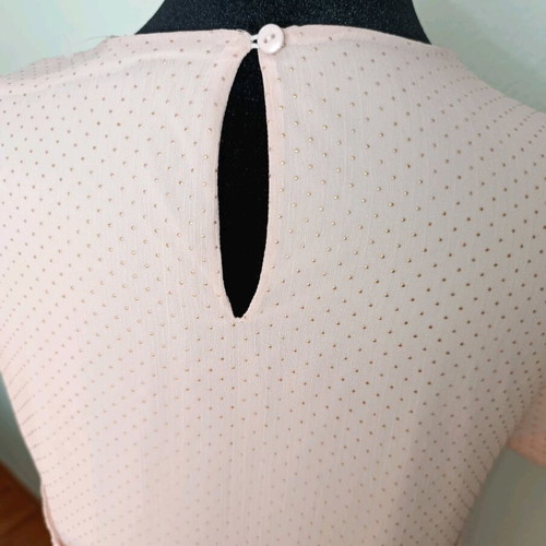 Mint & Berry airy short-sleeve long dress like new, pink