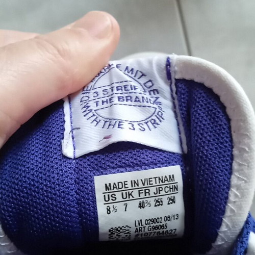 Adidas women's sneakers like new, size 38, white and purple