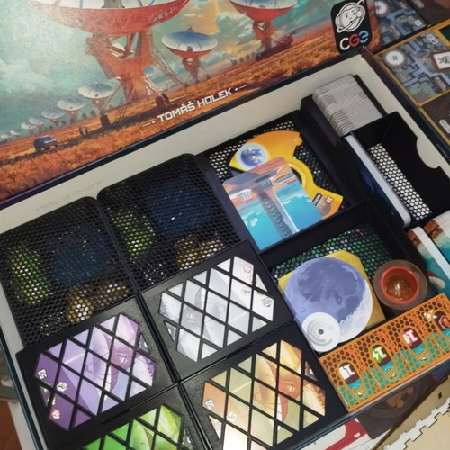 3D Printed Insert for SETI Board Game with Expansion, custom orders