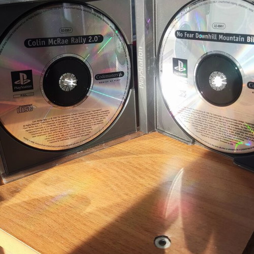 Colin McRae 2 & No Fear Downhill PlayStation PS1 racing games used