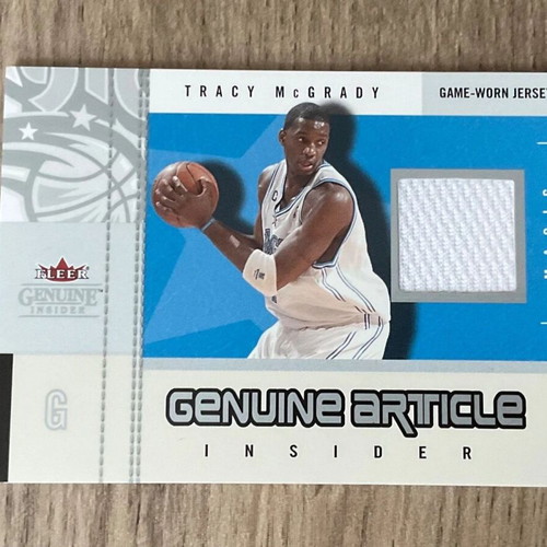 2003-04 Fleer Tracy McGrady Game-Worn Jersey Patch Card like new