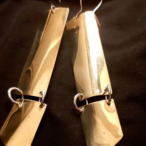 Sylvie UniqueJewerly silver 925 and copper handmade earrings